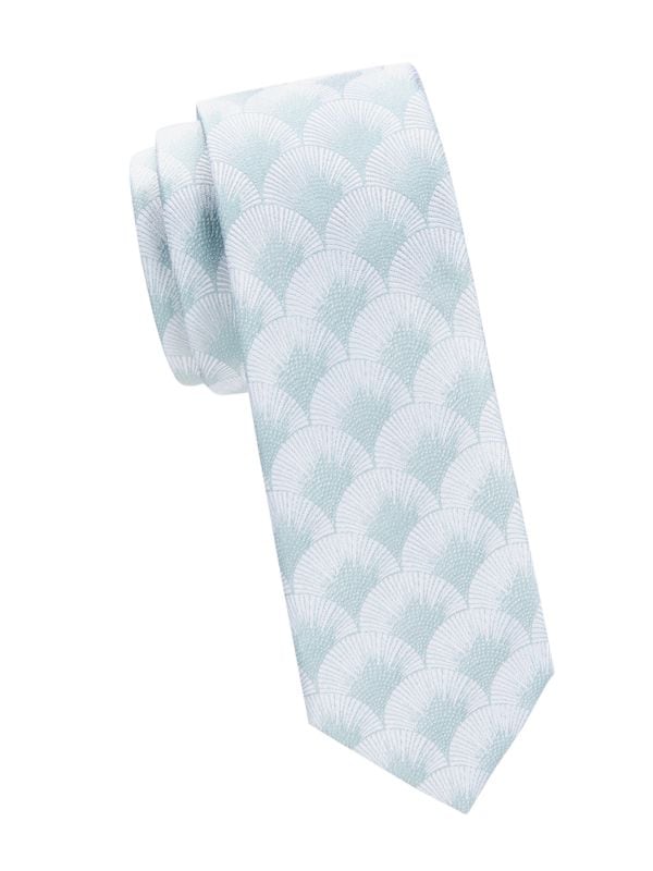 Шелковый галстук с геометрическим принтом Ted Baker