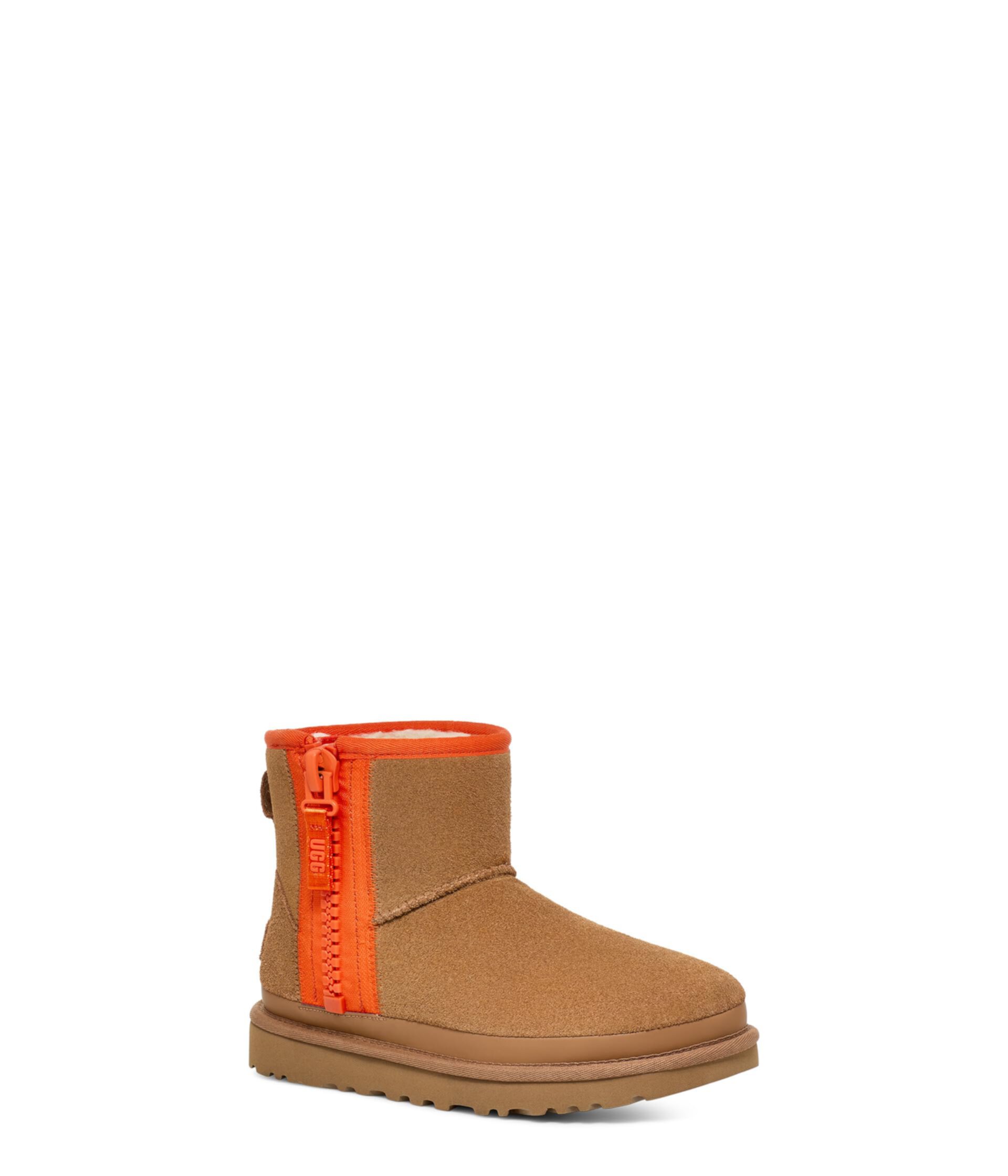 Женские Ботинки UGG Classic Mini Zipper Tape Logo UGG