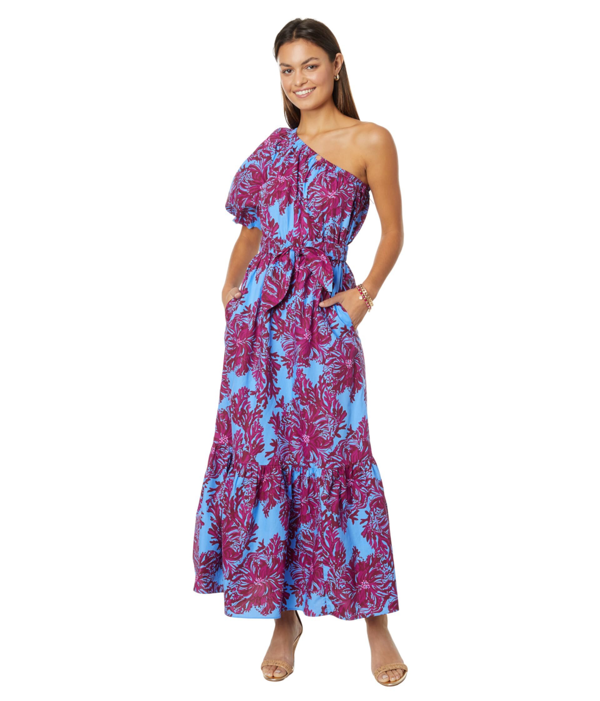 Zelalynn One Shoulder Cotton Lilly Pulitzer