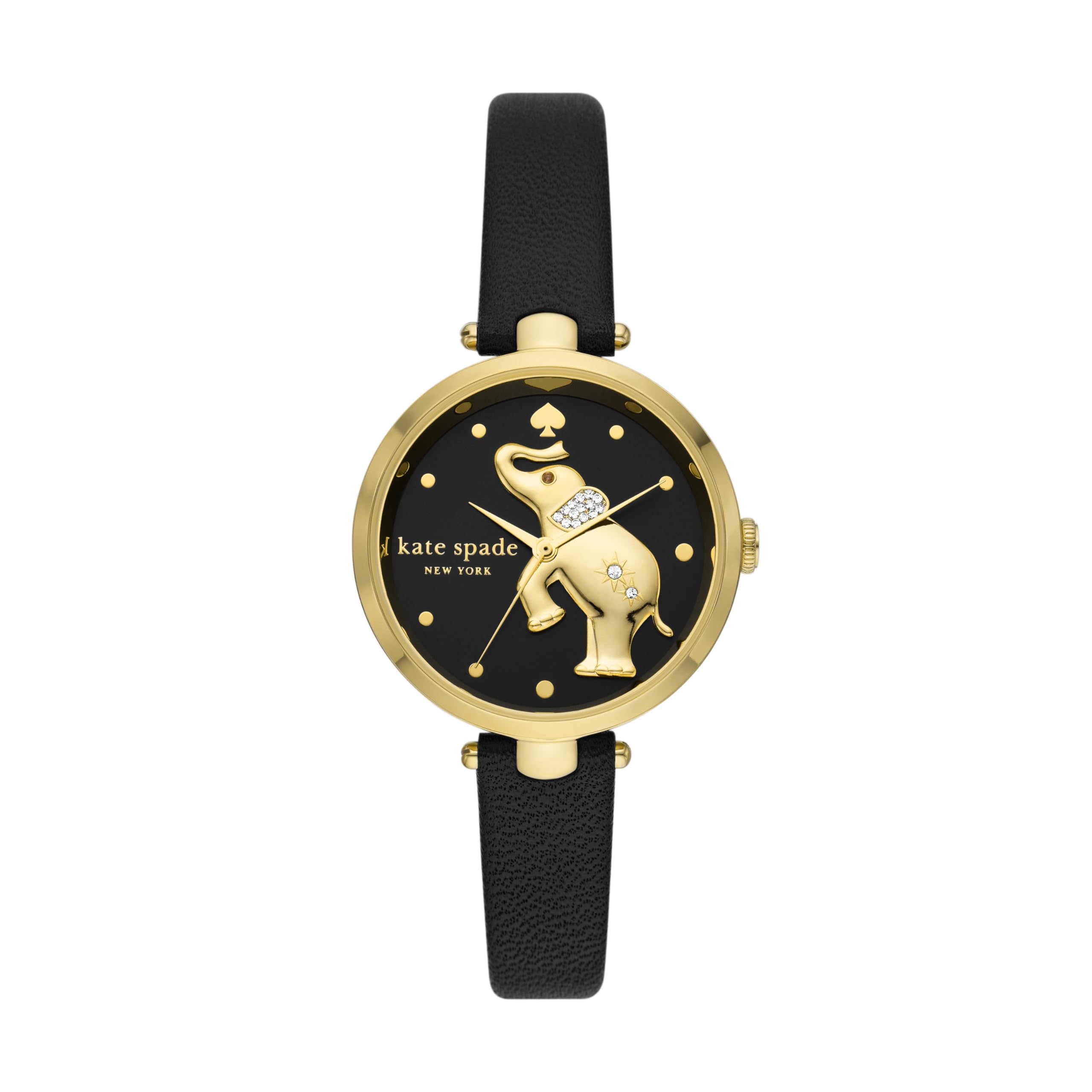 Черные кожаные часы Holland — KSW1813 Kate Spade New York