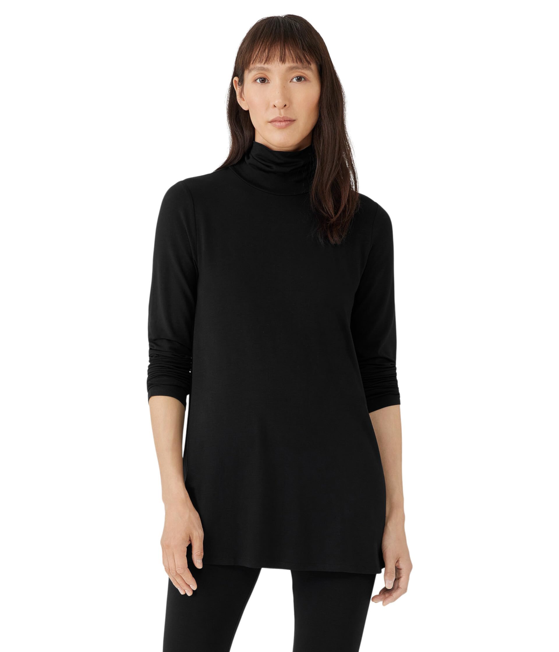 Женская Футболка Eileen Fisher Scrunch Neck Tunic Eileen Fisher