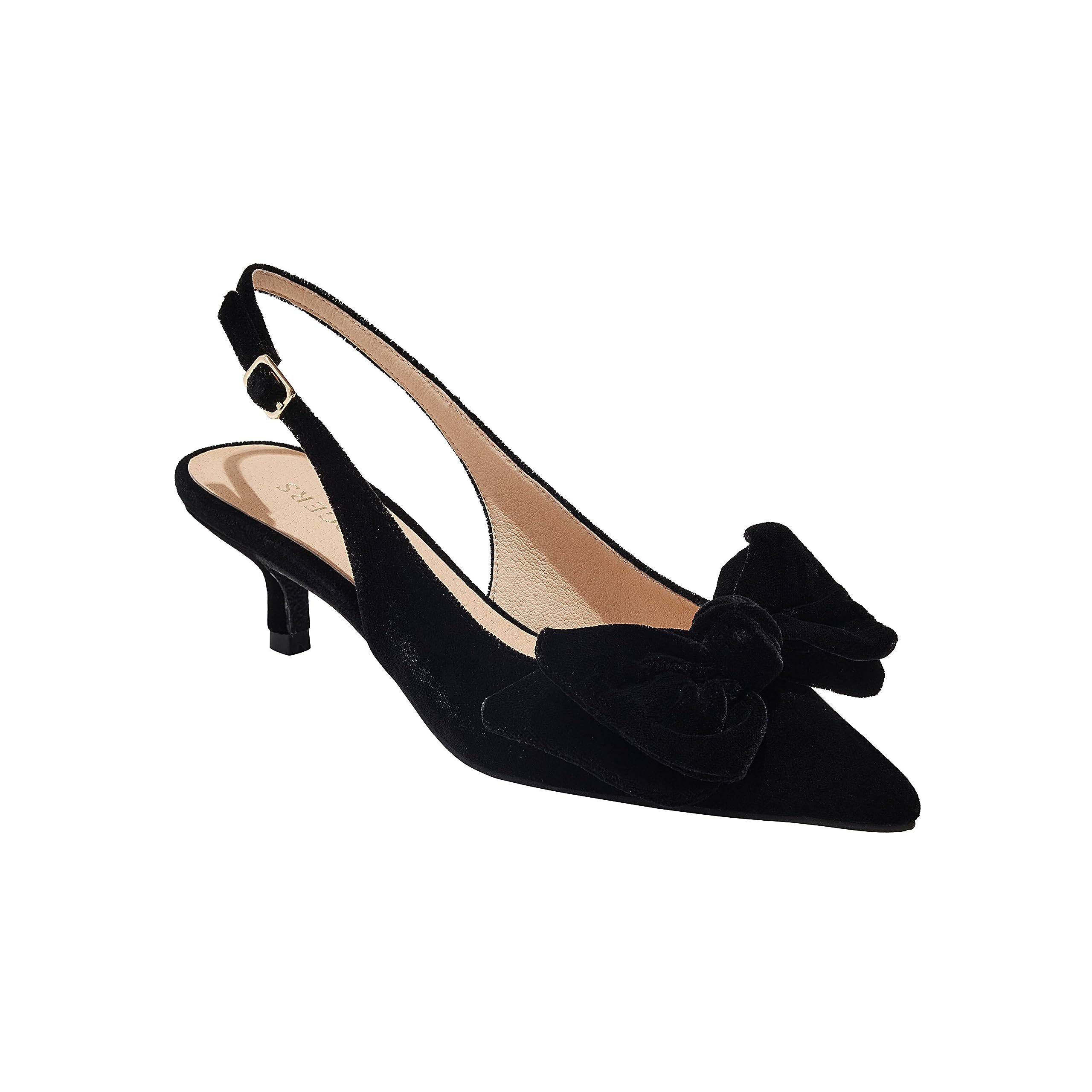 Женские Лодочки Jack Rogers Debra Slingback Kitten Heel - Velvet Jack Rogers