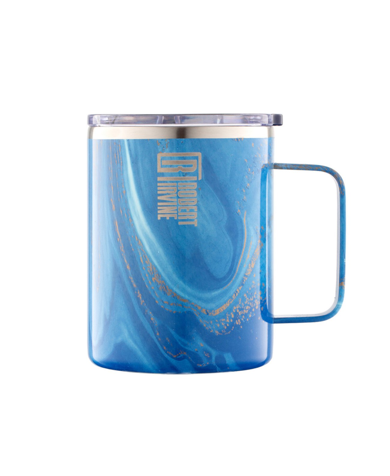 Robert Irvine Blue Geode Insulated Coffee Mug, 16 oz Cambridge