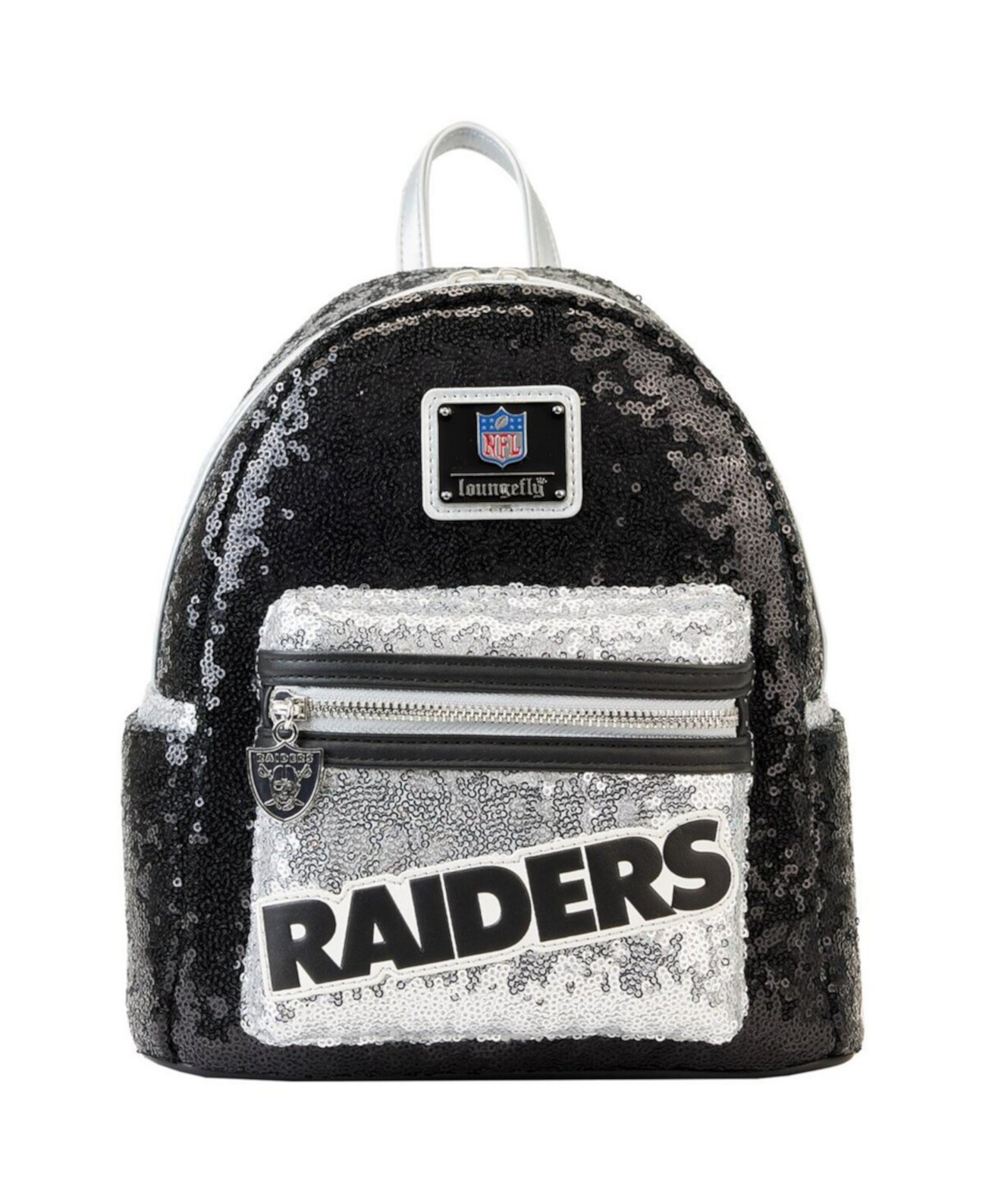 Мужской и женский мини-рюкзак с пайетками Las Vegas Raiders Loungefly