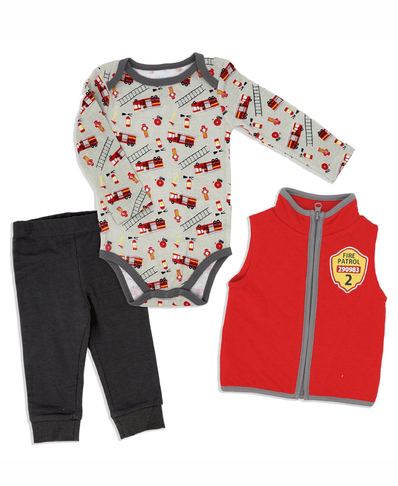 Боди, брюки и жилет для маленьких мальчиков, комплект из 3 предметов Baby Mode