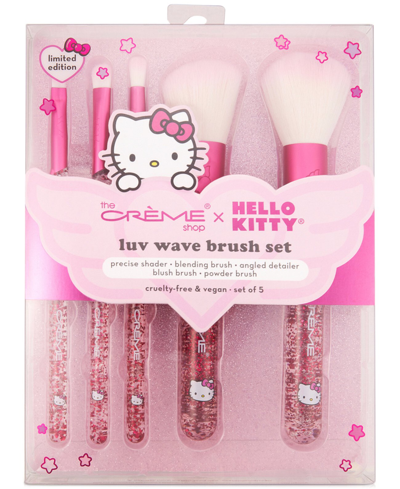 5-шт. Набор кистей Hello Kitty Luv Wave The Creme Shop