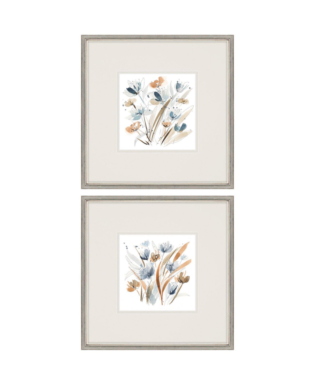 Картина «Прибрежные цветы» в рамке, набор из 2 шт. Pukka