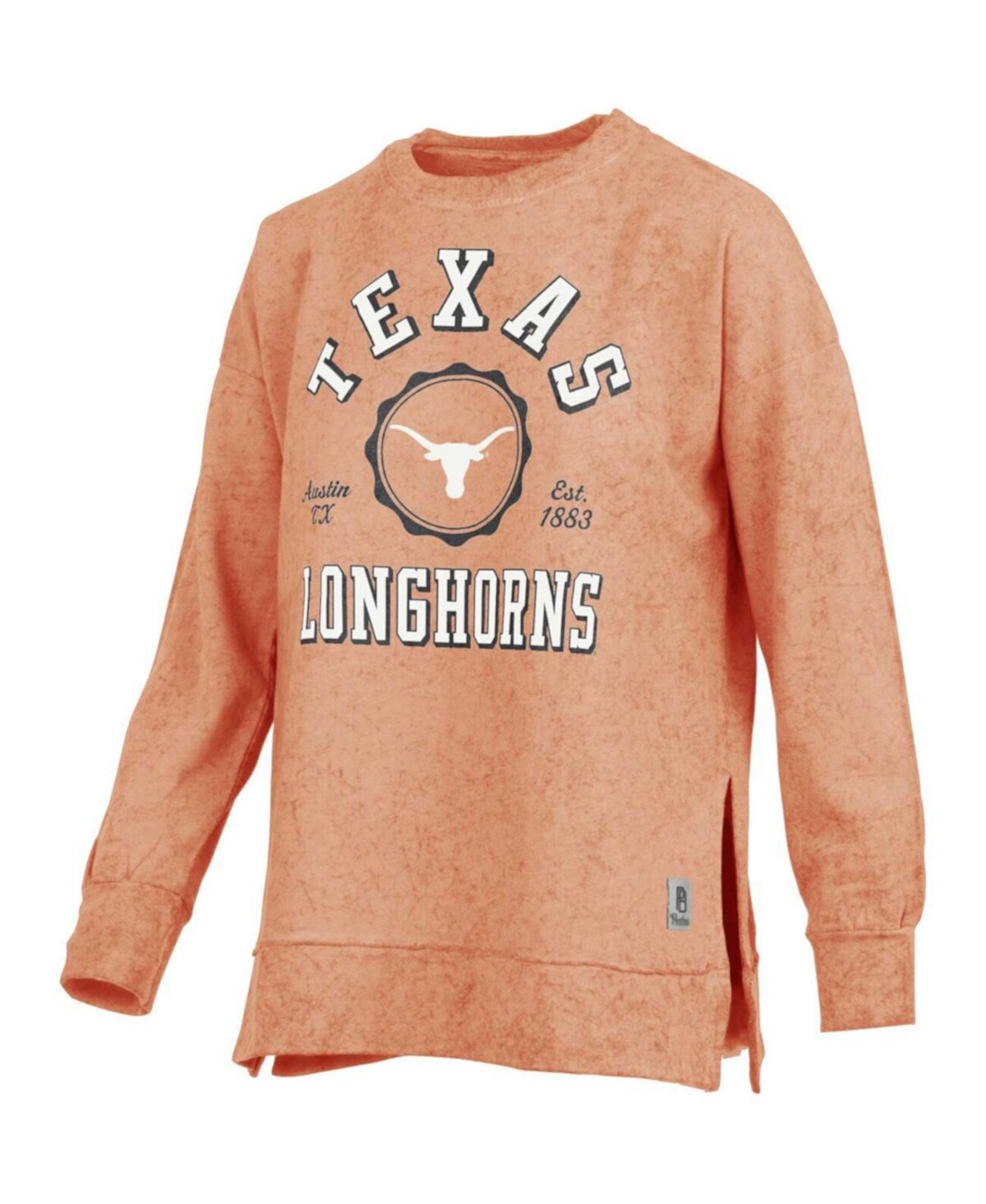 Женский пуловер с принтом Texas Longhorns оранжевого цвета Texas Longhorns Pressbox