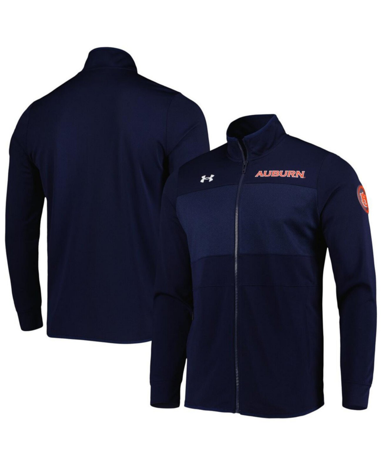 Мужская Куртка Under Armour Knit Warm-Up Full-Zip Auburn Tigers Under Armour