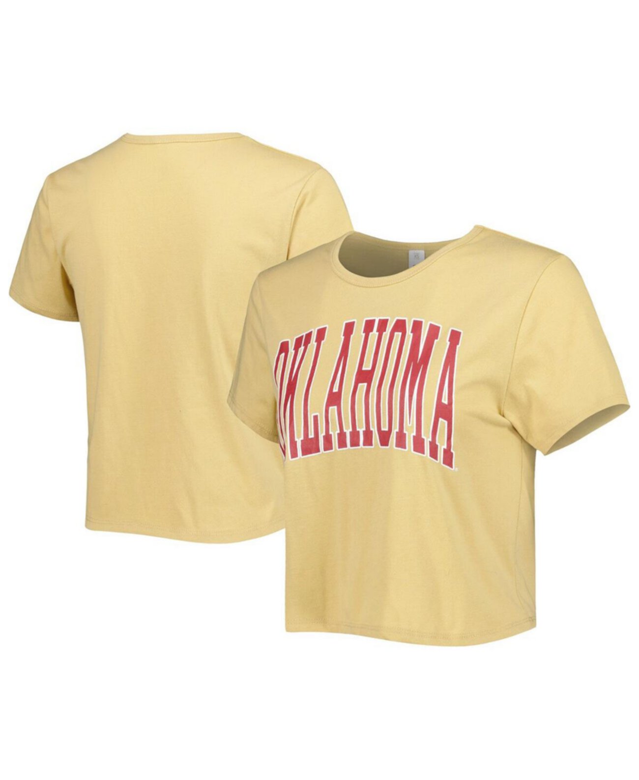 Желтая женская укороченная футболка Oklahoma Early Core Fashion ZooZatz