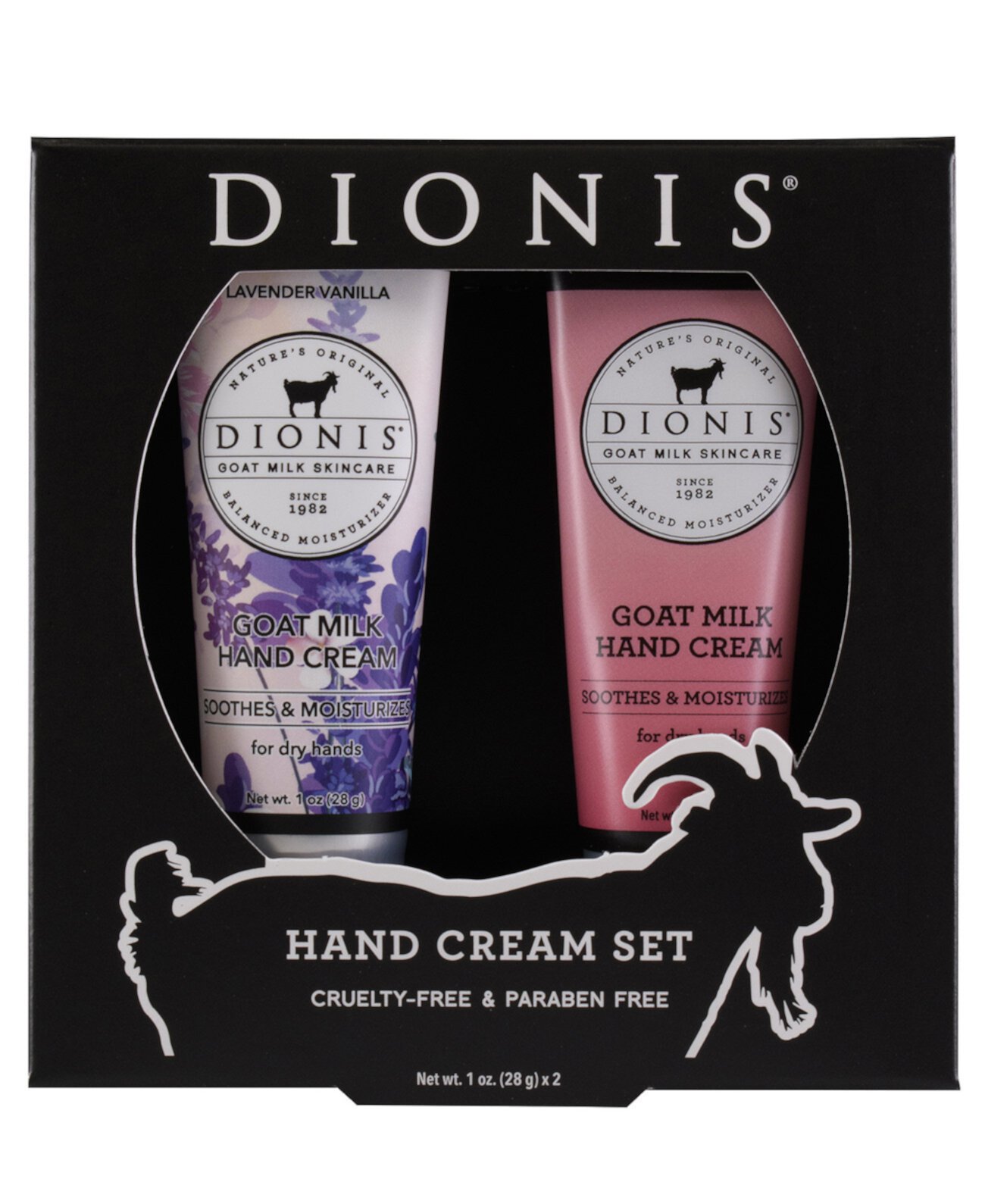 Lovely Lavender Goat Milk Hand Cream Duo Set, 2 Piece Dionis