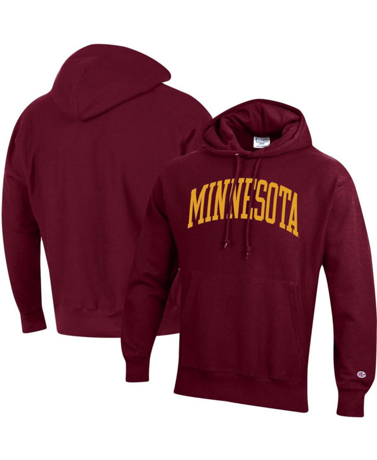 Мужской Пуловер Champion Minnesota Golden Gophers Team Arch Reverse Weave Champion