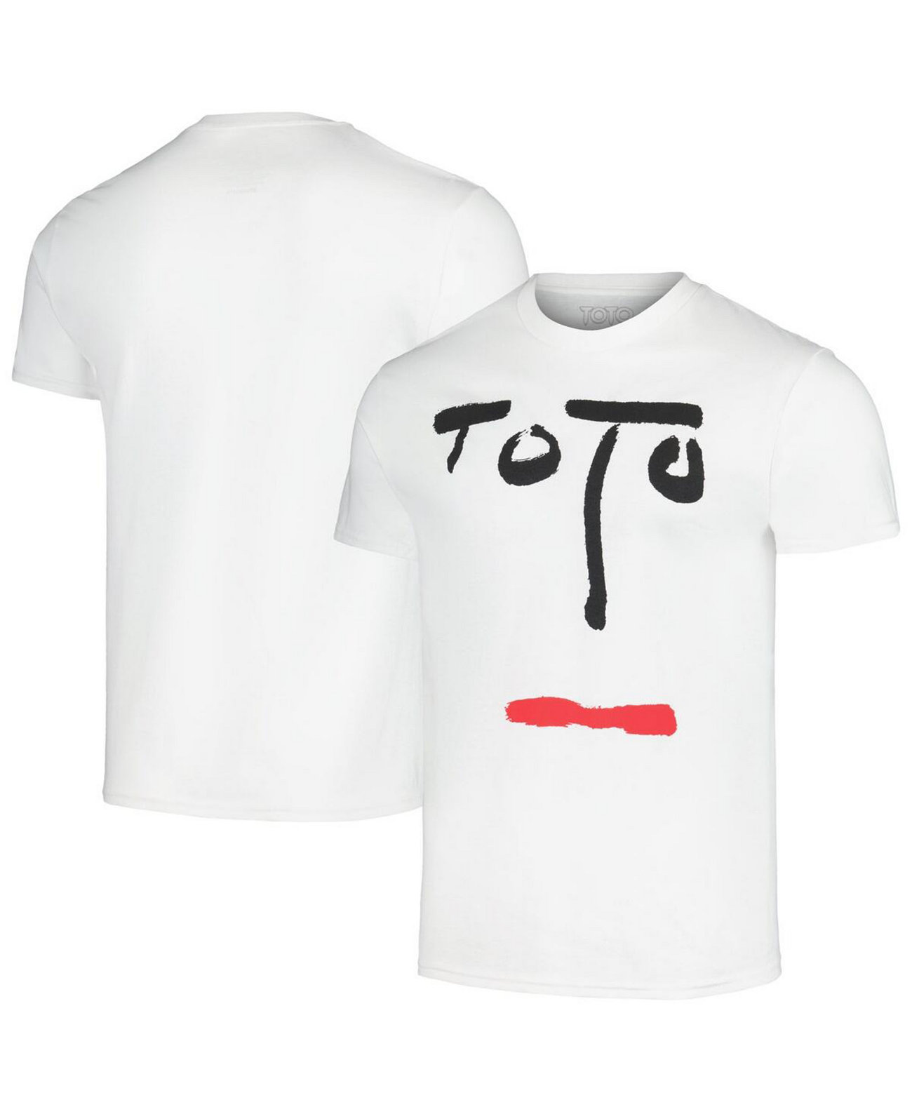 Мужская белая футболка с рисунком Toto Turn Back Manhead Merch