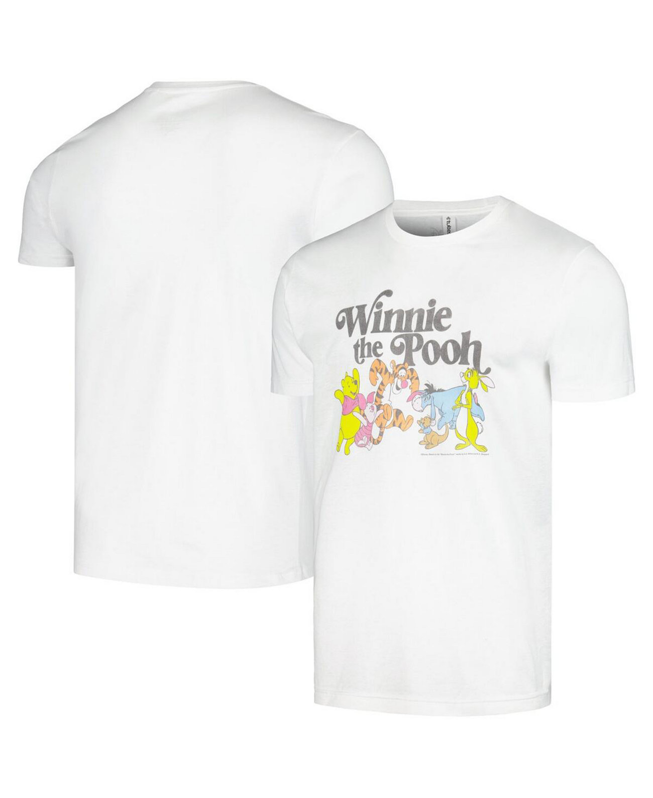 Мужская и женская белая футболка Winnie the Pooh Group Mad Engine