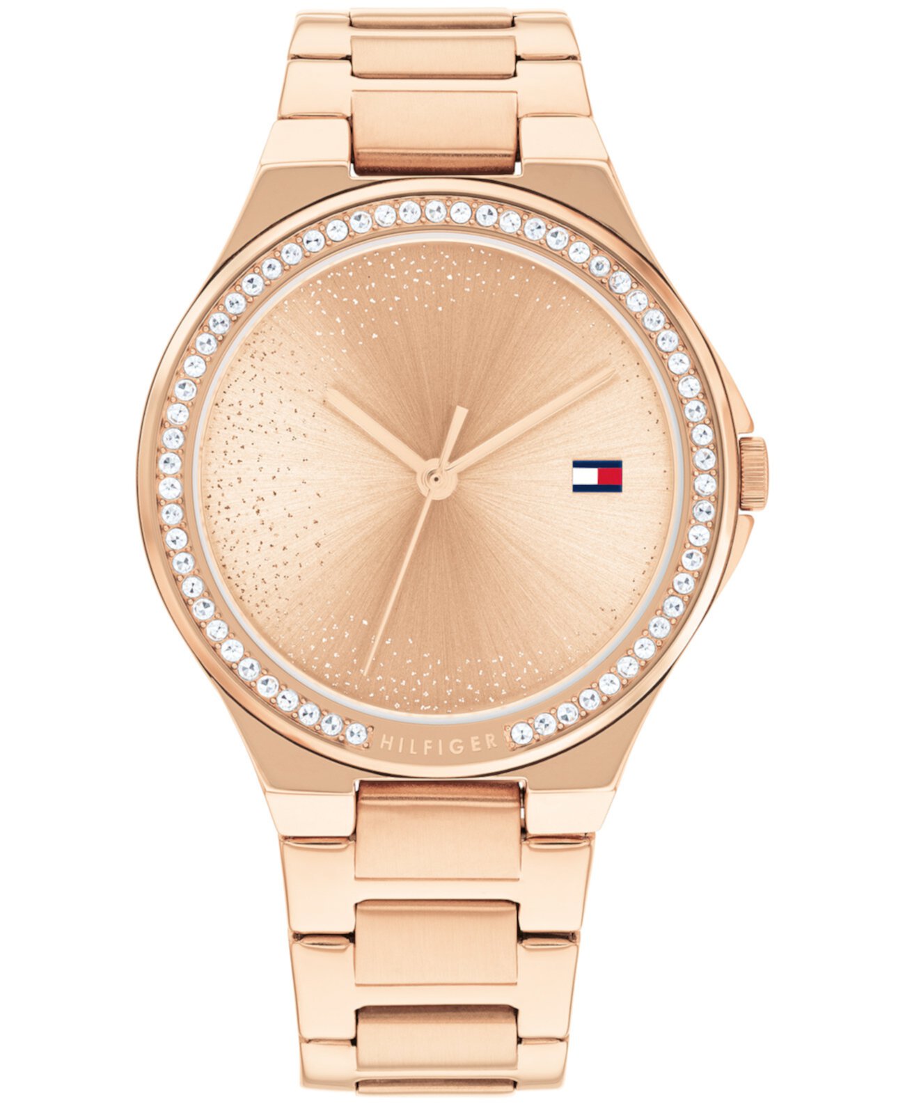 Женские кварцевые часы из нержавеющей стали цвета розового золота, 36 мм Tommy Hilfiger