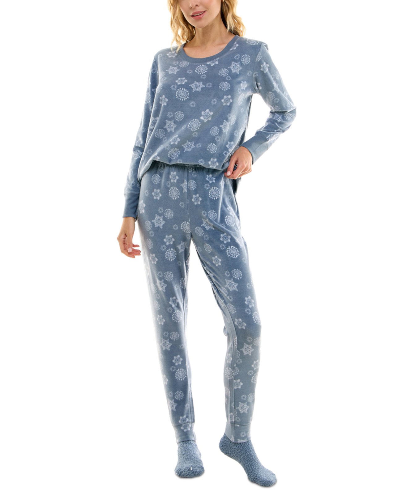 Женские 2 шт. Комплект пижамы и носков с принтом в штучной упаковке Roudelain