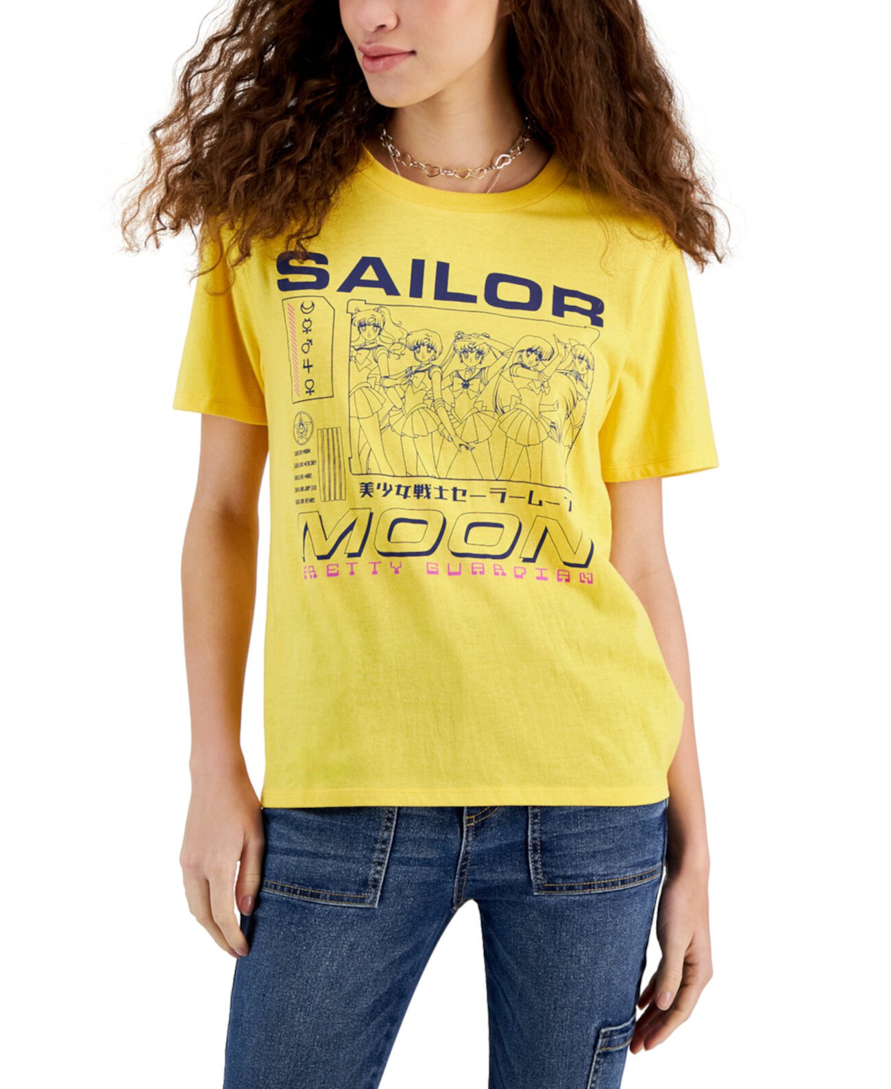 Детская футболка с короткими рукавами и графическим принтом Sailor Moon