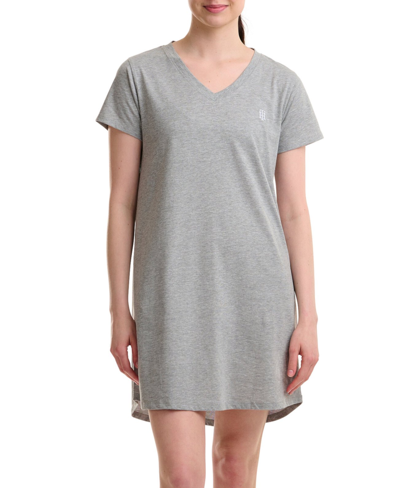Женская ночная рубашка с v-образным вырезом и короткими рукавами Tommy Hilfiger