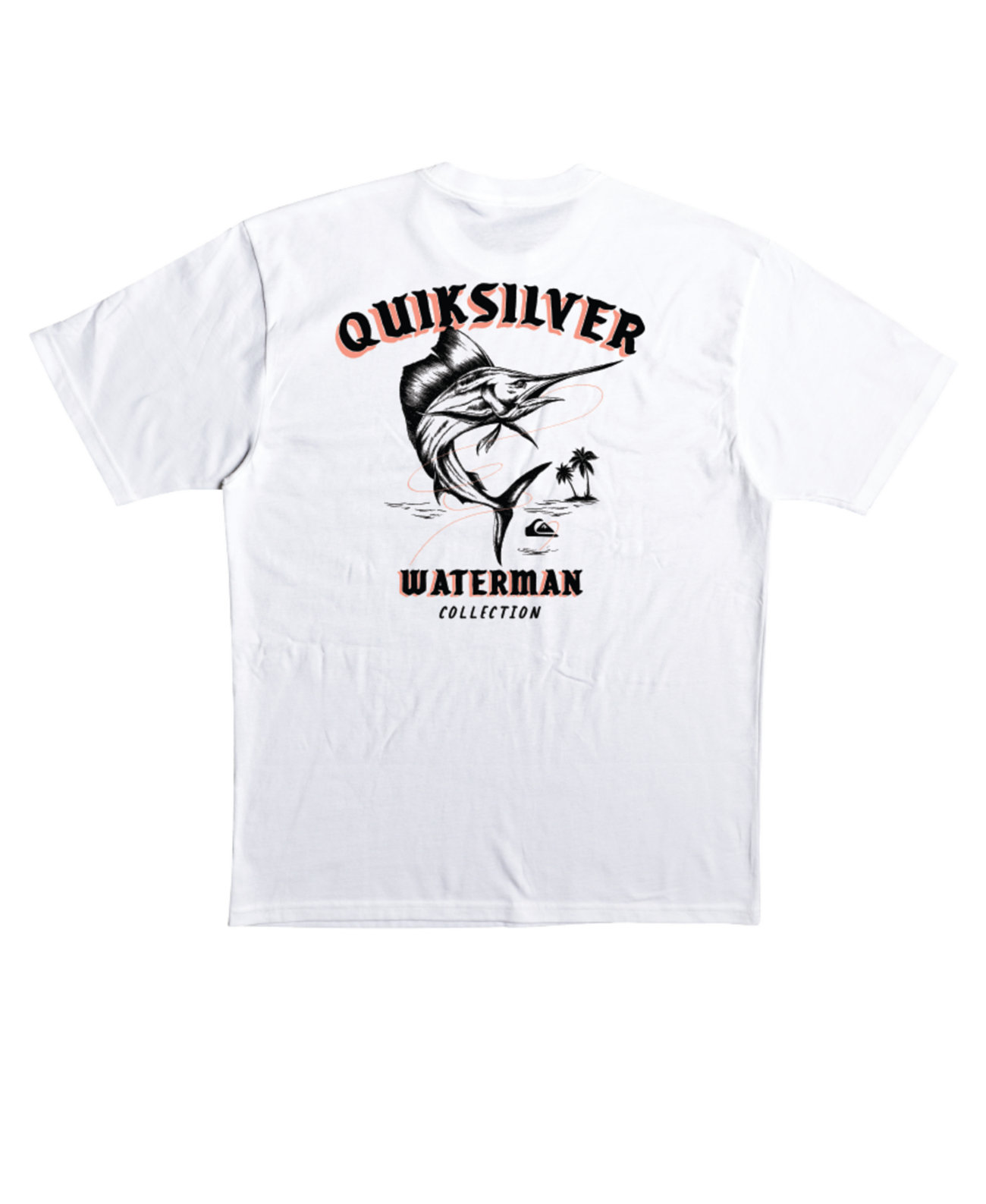 Мужская футболка Quiksilver с короткими рукавами и рыбками Quiksilver Waterman