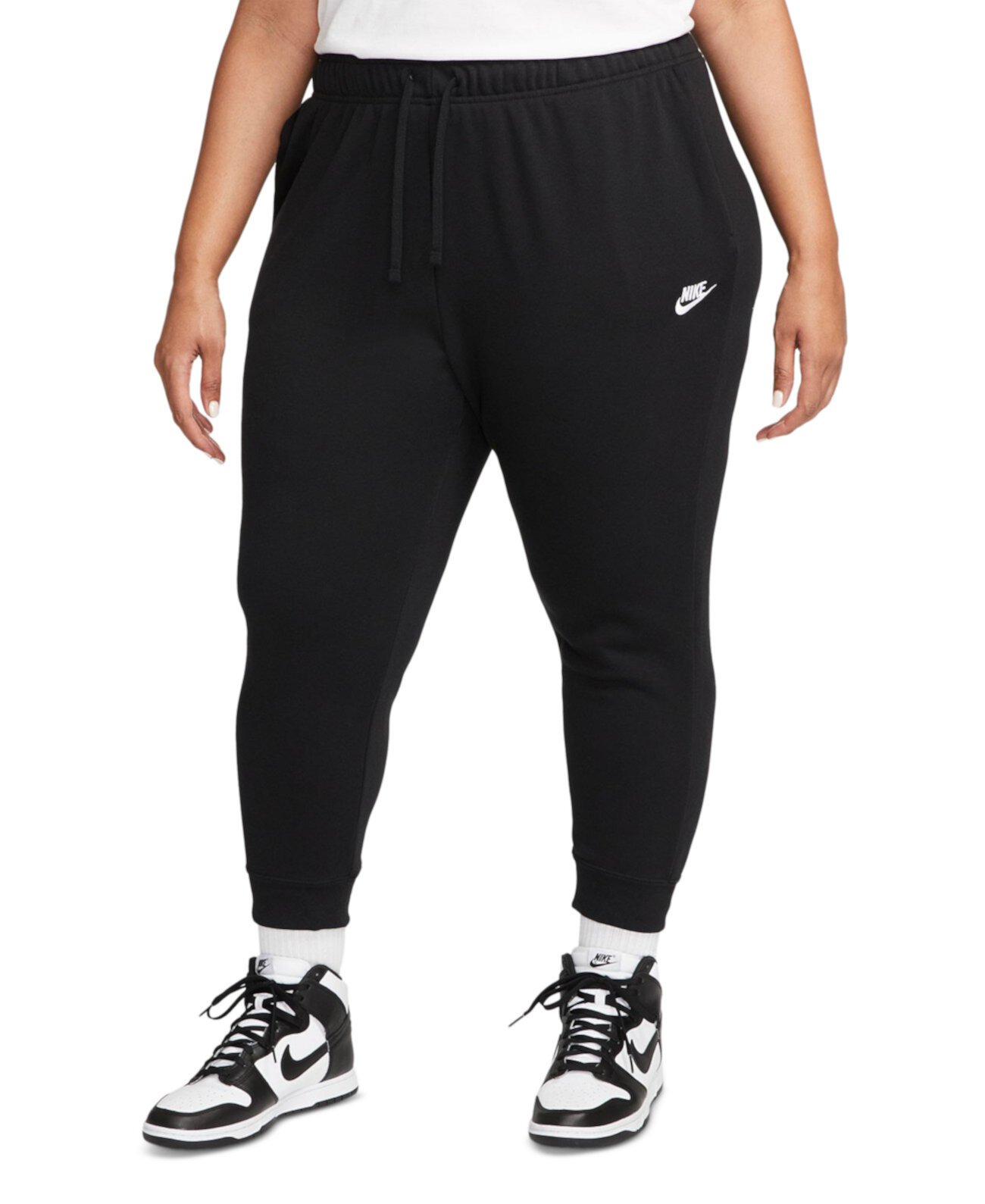 Спортивная одежда больших размеров Клубные флисовые спортивные штаны со средней посадкой Nike