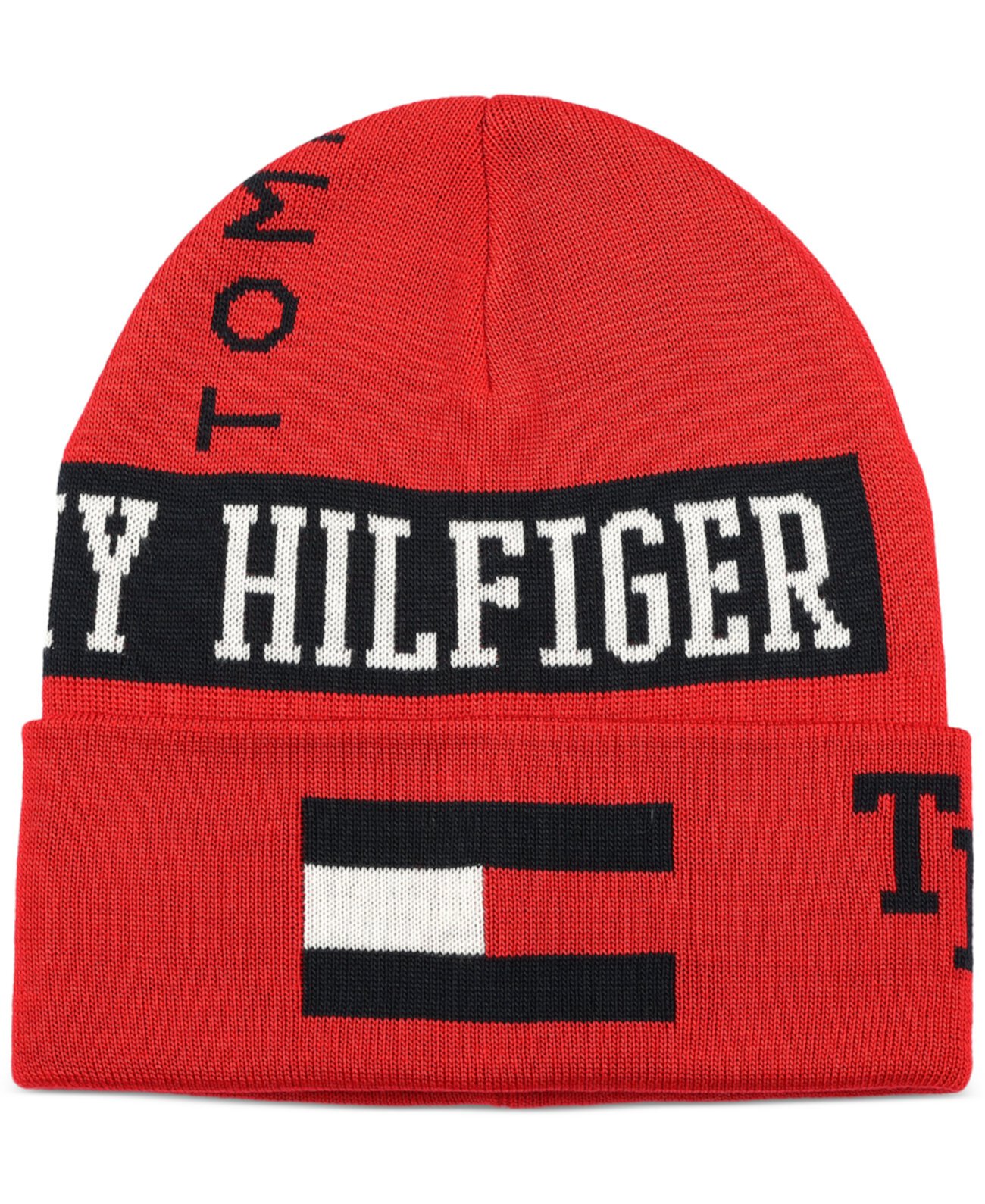 Мужская шляпа на манжетах с логотипом и графическим рисунком Tommy Hilfiger