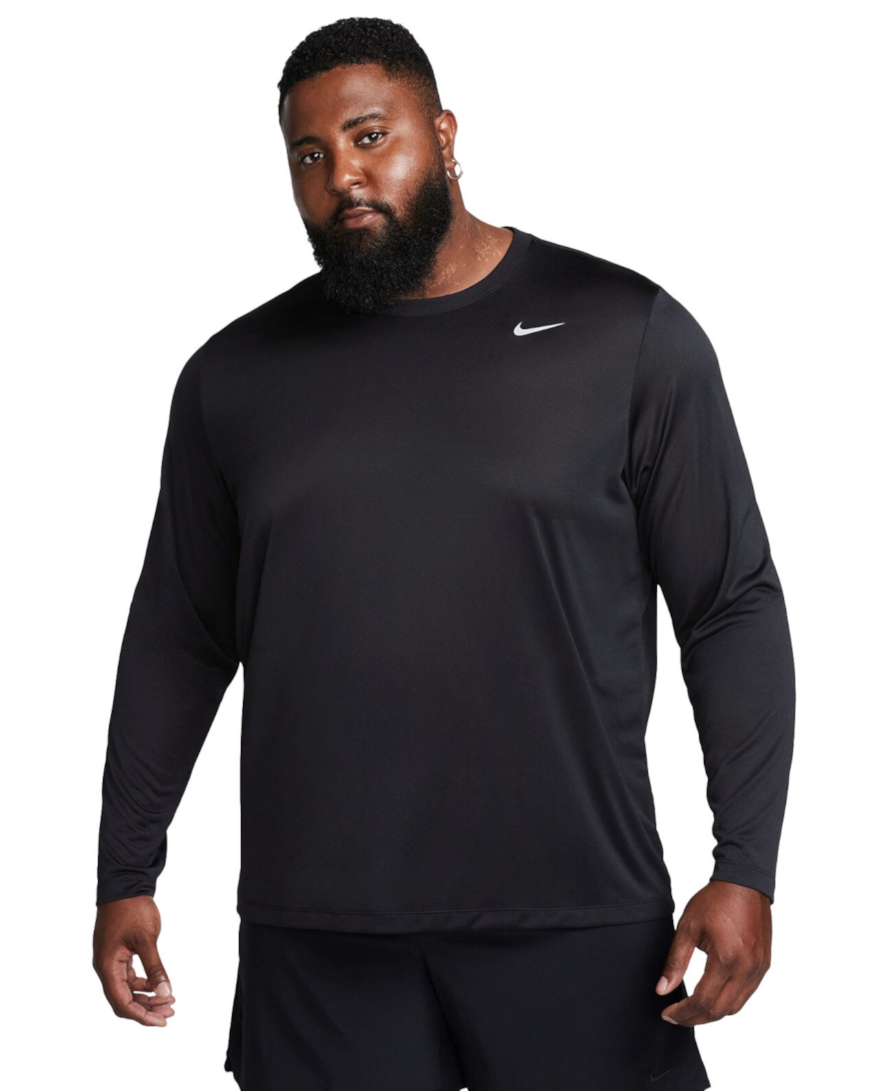 Мужская футболка для фитнеса свободного кроя с длинными рукавами Nike