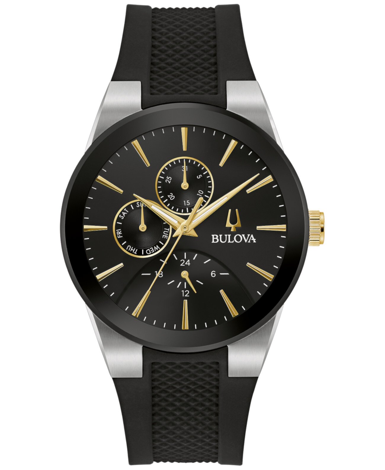 Смарт часы Bulova Modern Millennia с черным силиконовым ремешком 41mm Bulova