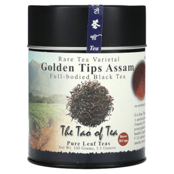 Насыщенный черный чай, Golden Tips Assam, 3,5 унции (100 г) The Tao of Tea