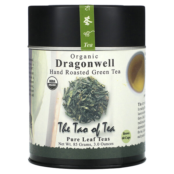 Organic Hand Roasted Green Tea, Dragonwell, 3 oz (85 g) The Tao of Tea