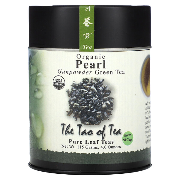 Organic Gunpowder Green Tea, Pearl, 4 oz (115 g) The Tao of Tea