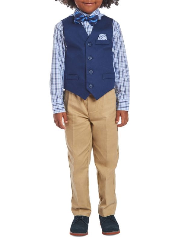 Комплект из 4 предметов: жилет, рубашка, брюки и галстук-бабочка для маленького мальчика Nautica