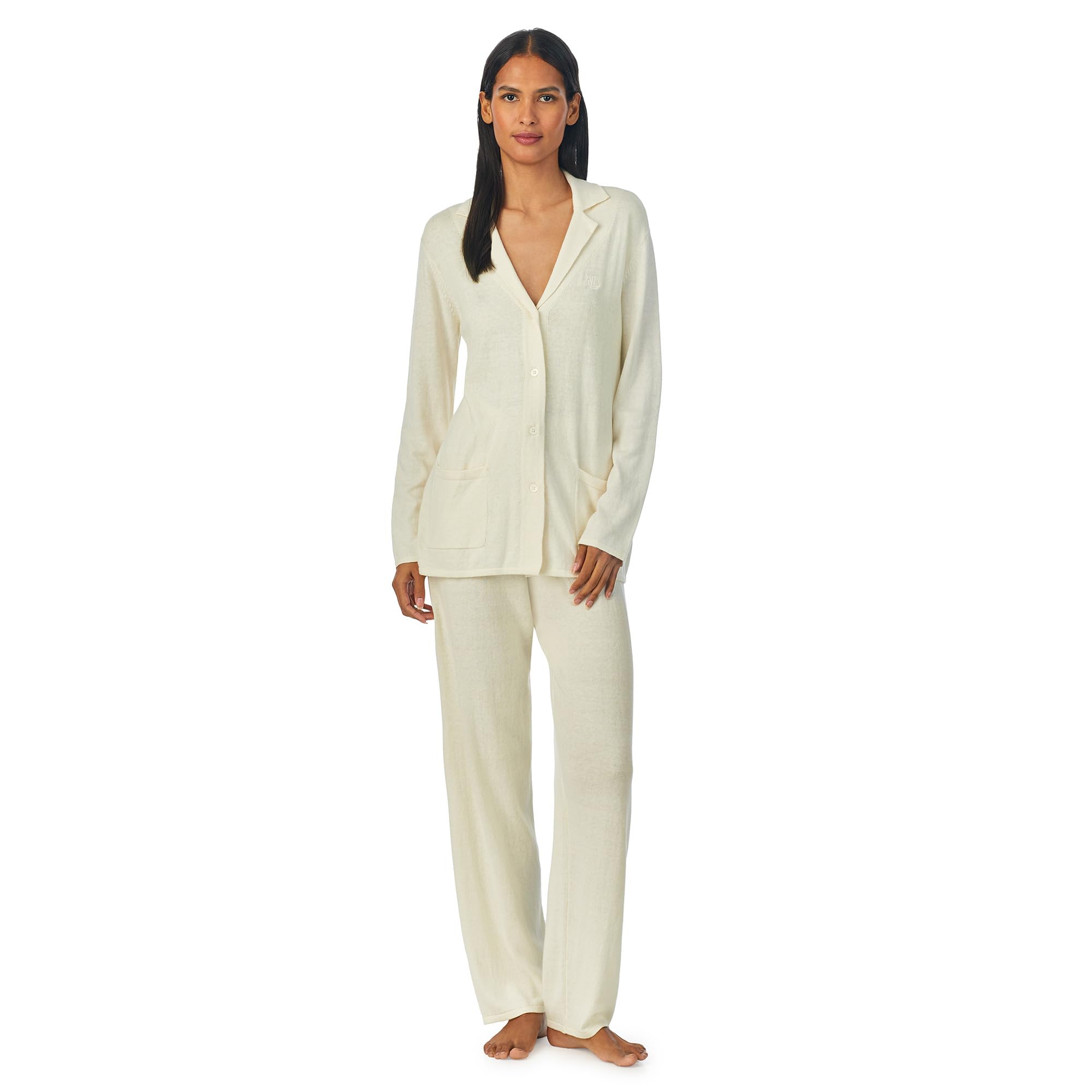 Cotton Cashmere Blend Notch PJ Set LAUREN Ralph Lauren