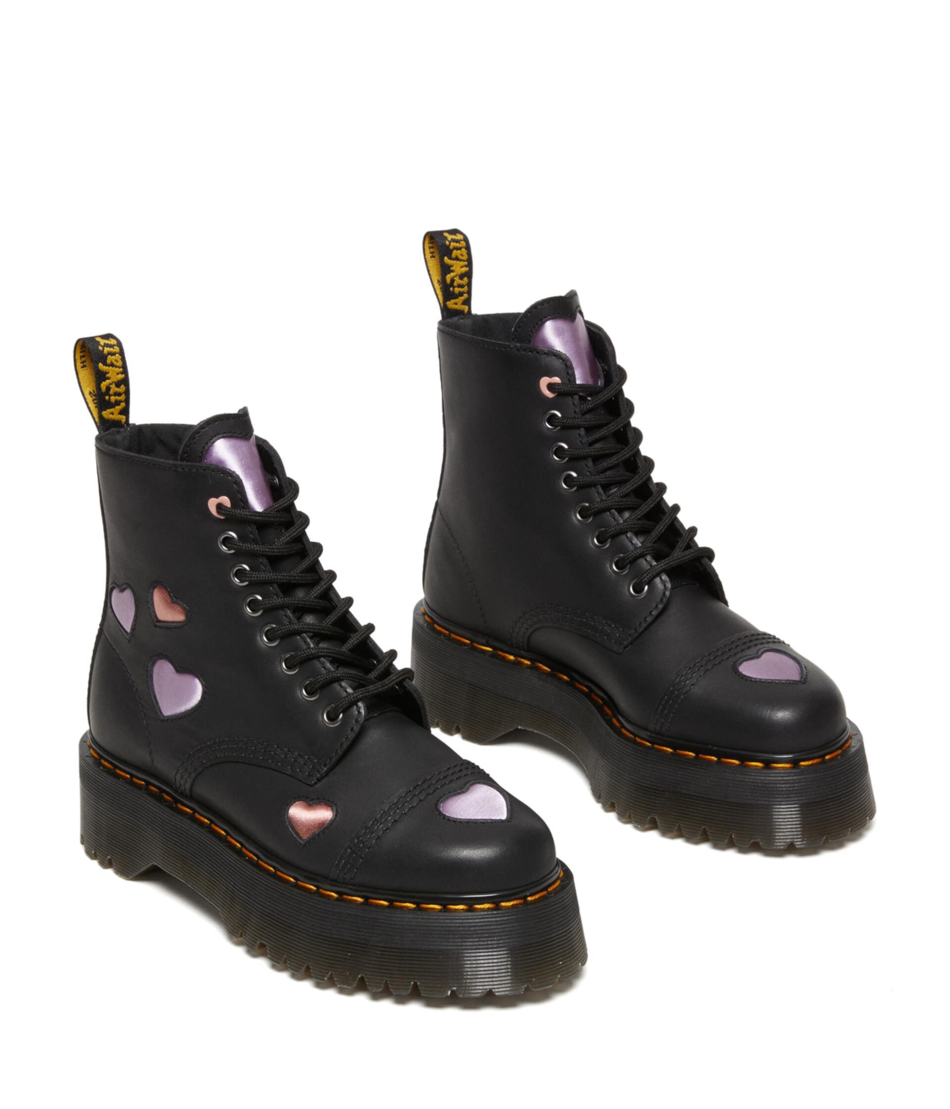 Ботинки Dr. Martens Sinclair Heart с дизайнерским принтом и подошвой из ЭВА для комфорта Dr. Martens