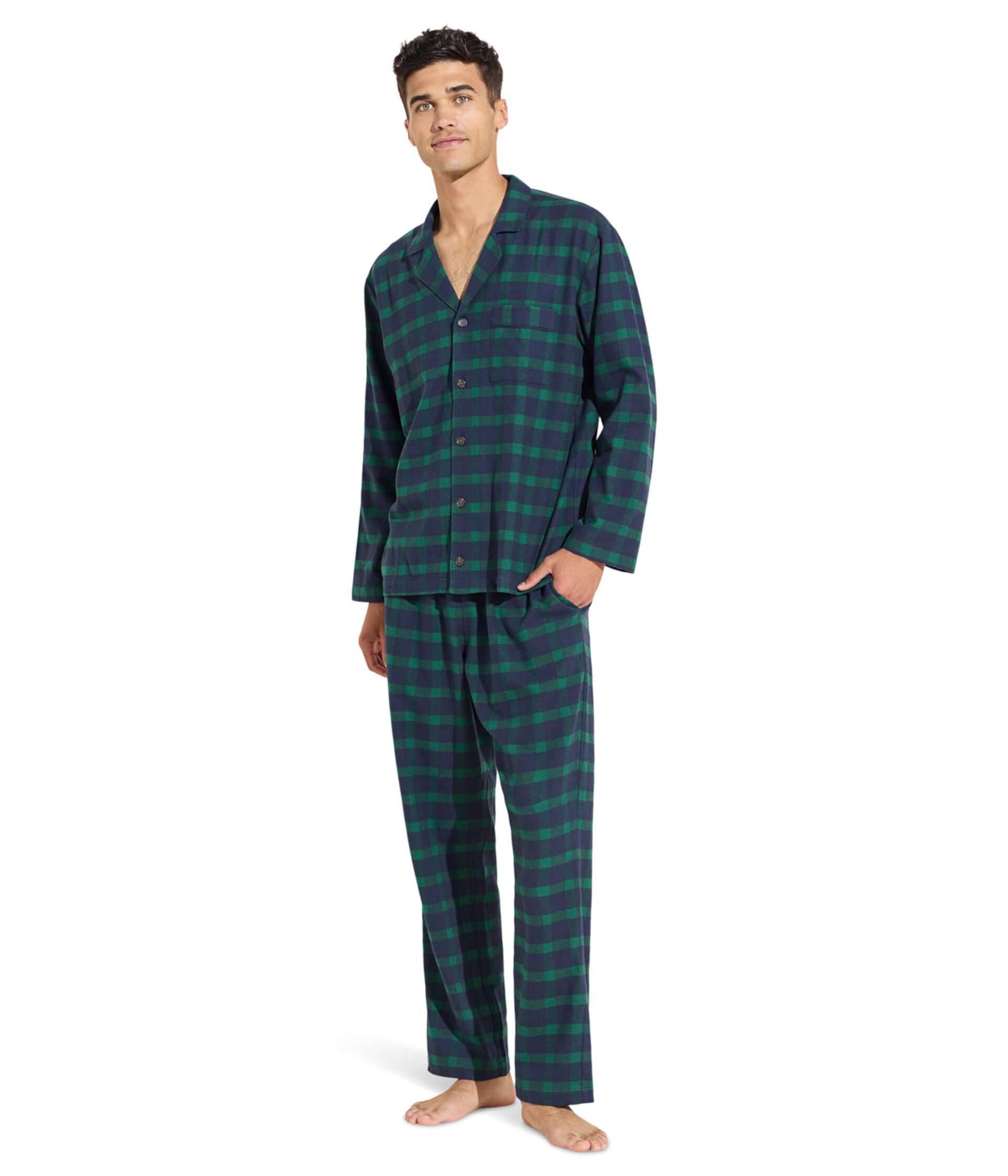 Flannel Long PJ Set Eberjey