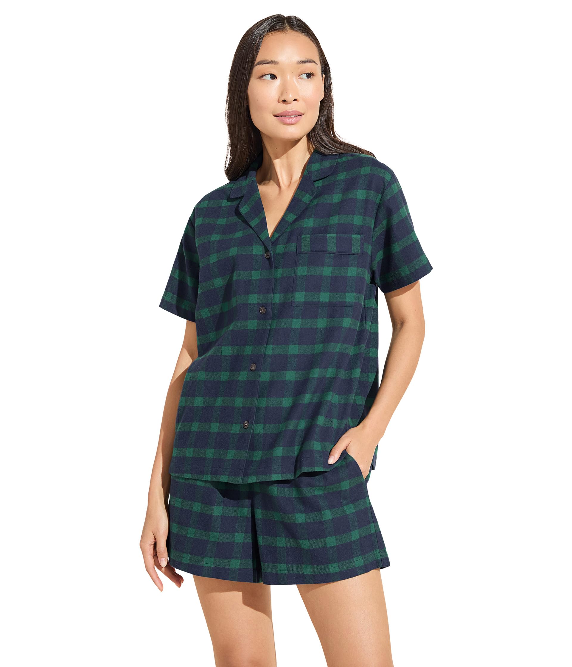 Flannel Short PJ Set Eberjey