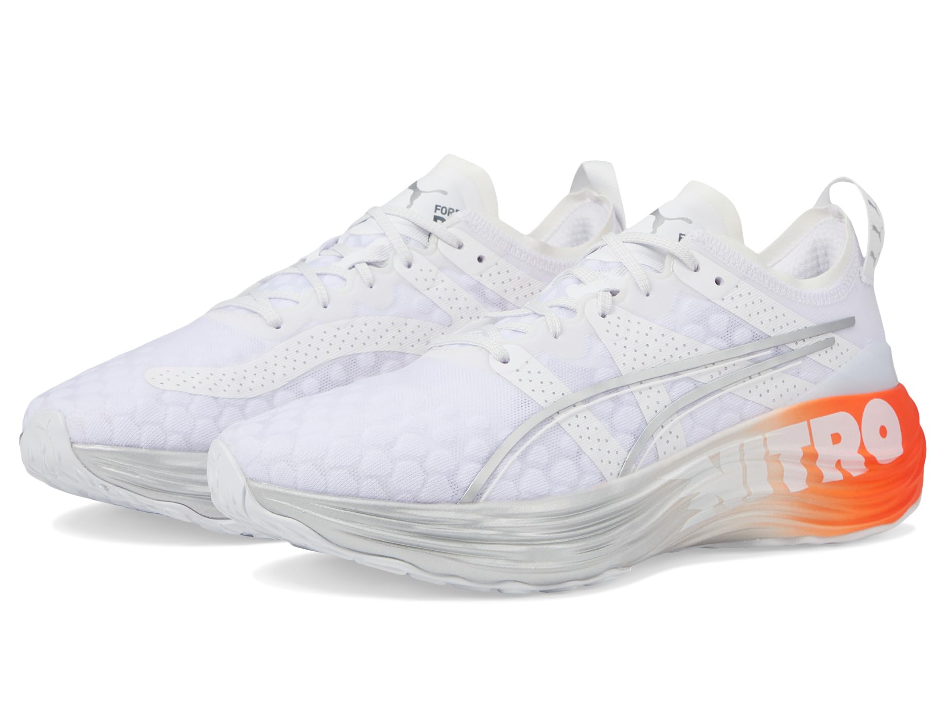 Кроссовки Puma Foreverrun Nitro Silver с легким текстильным верхом и высотой амортизации 10 мм для бега Puma