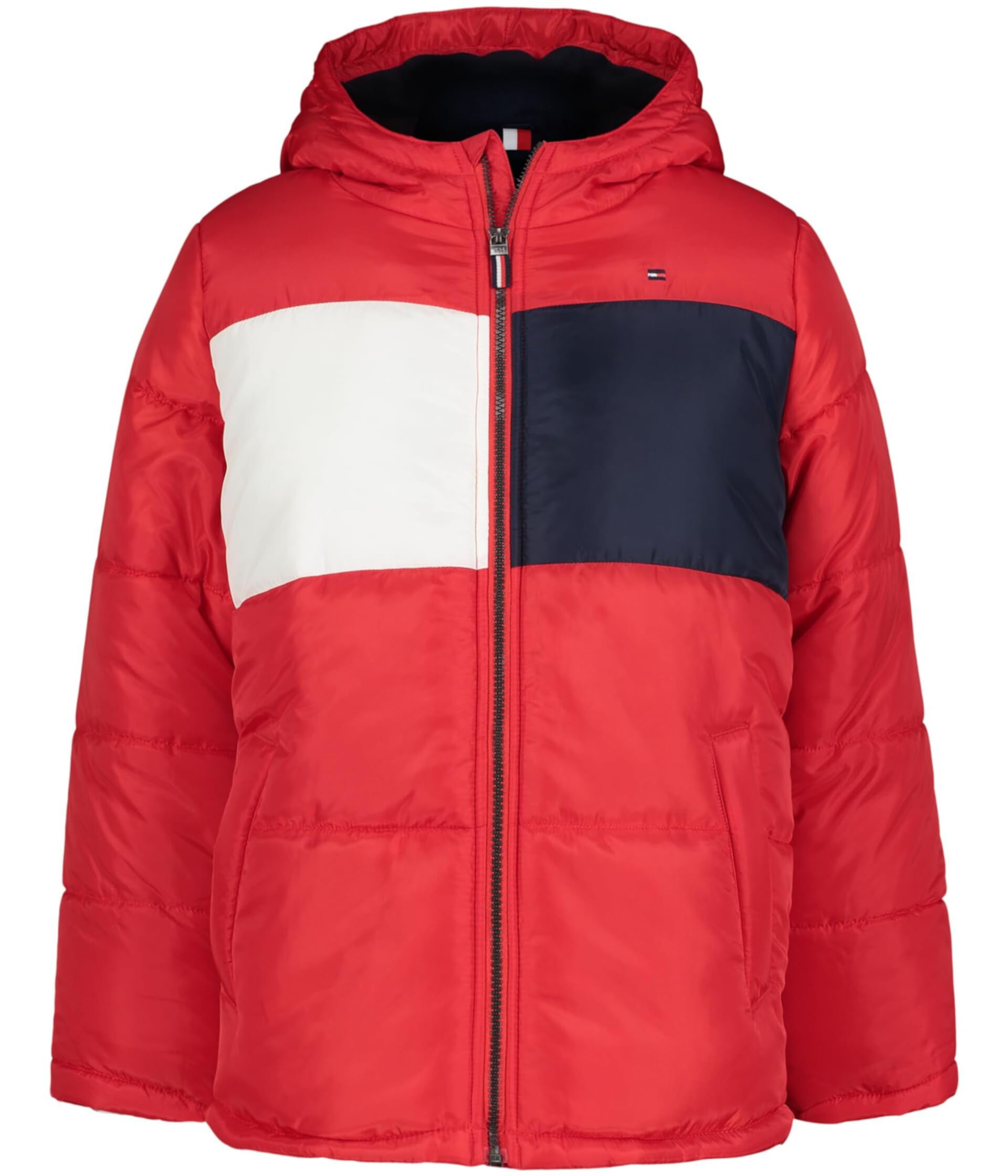 Tommy Pieced Puffer (Little Kid) Tommy Hilfiger Kids