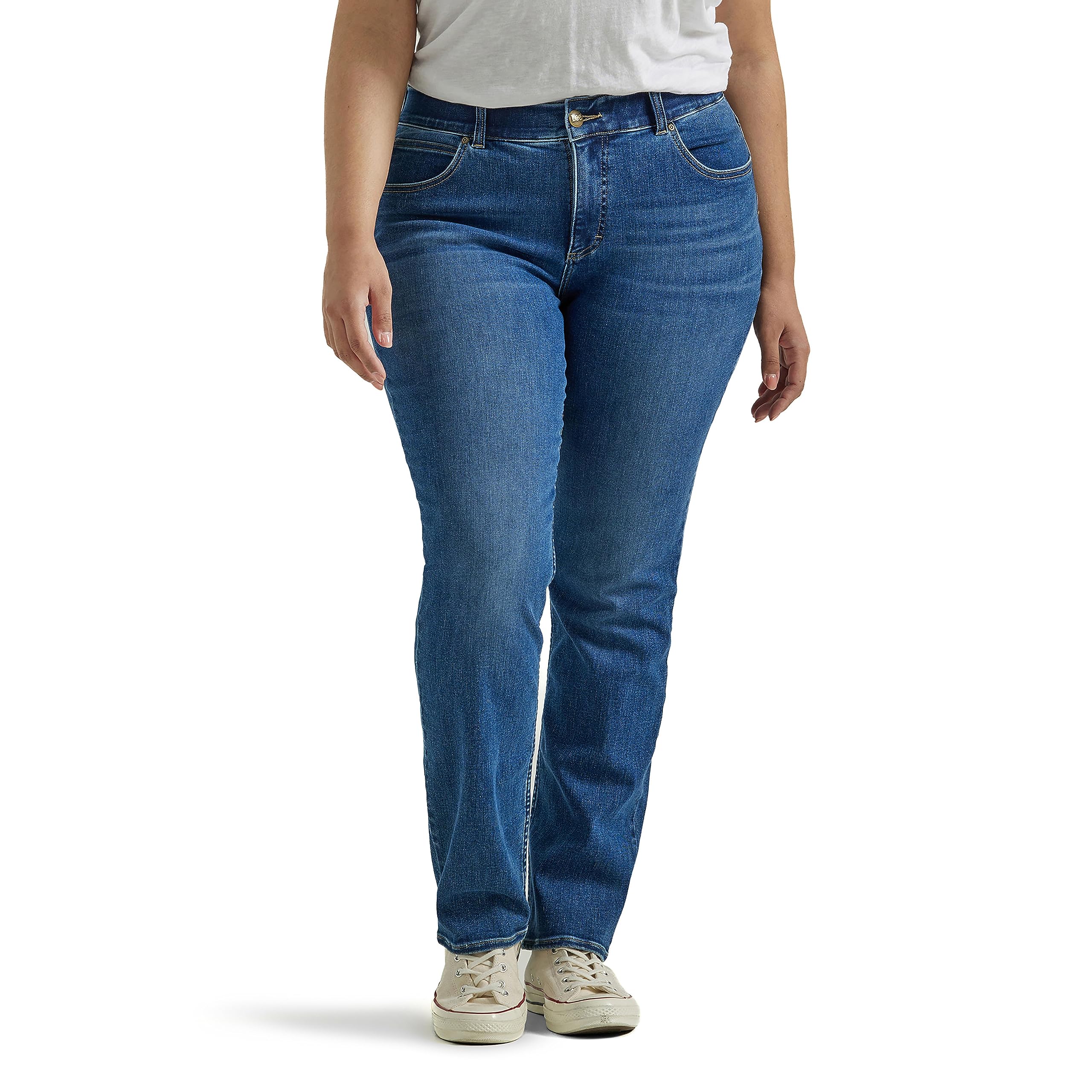 Plus Size Flex Motion Straight Jeans Lee