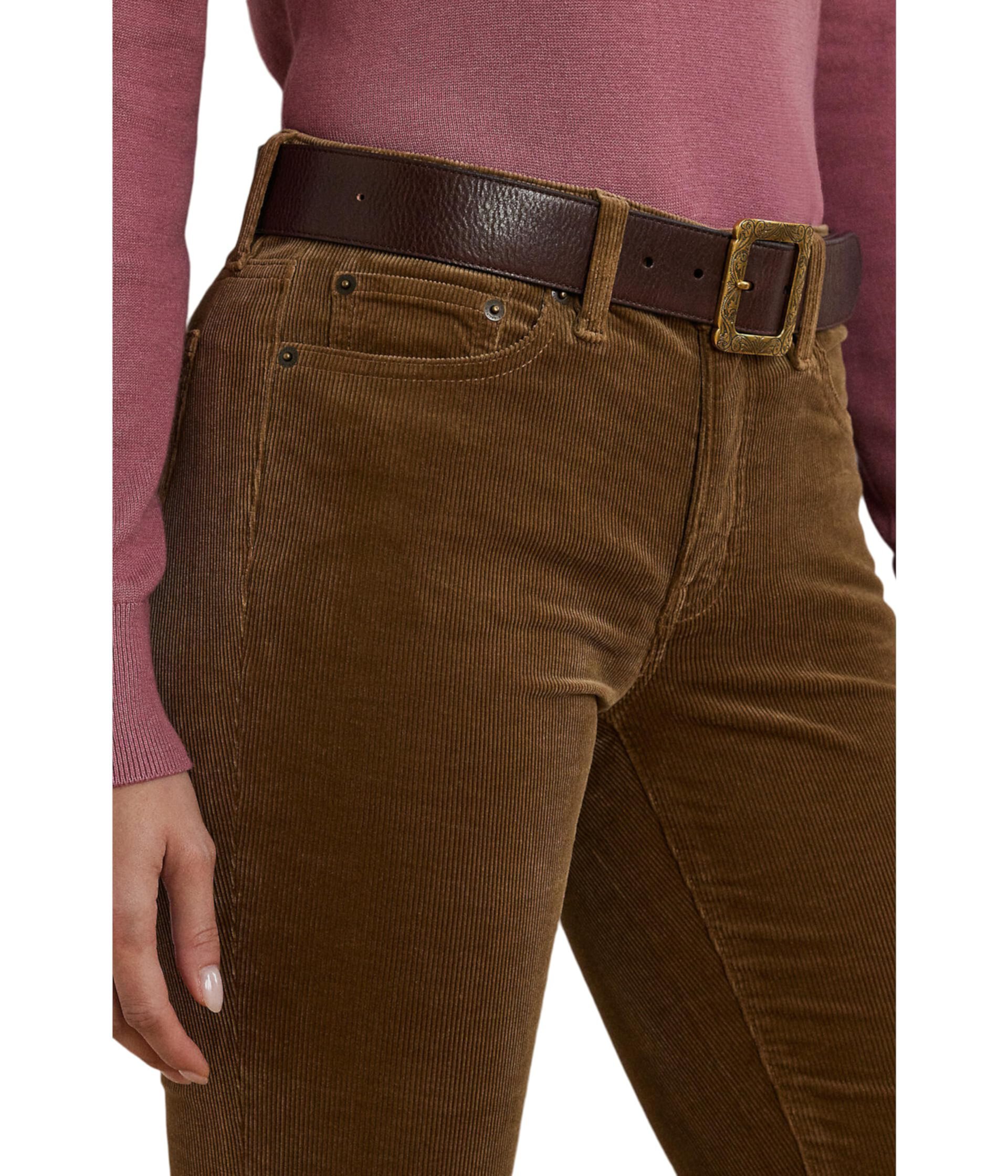 Женские Брюки LAUREN Ralph Lauren Petite Stretch Corduroy Mid-Rise Straight Pant LAUREN Ralph Lauren