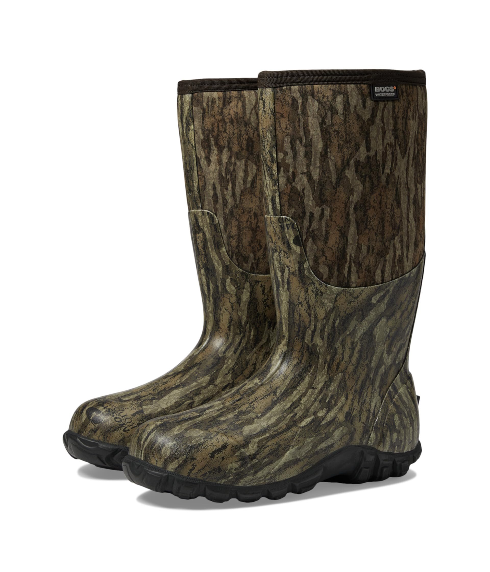 Слипоны Classic Camo New Bottomland для мужчин и женщин, резина и нейлон, комфорт до -40°C Bogs