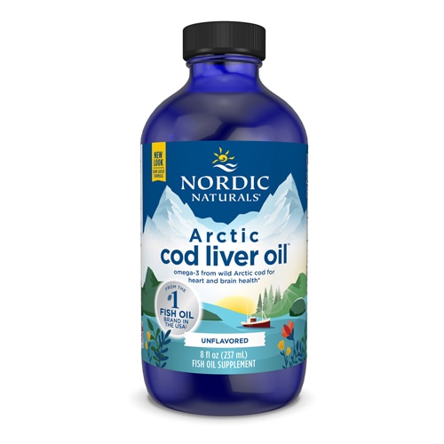 Жидкое рыбье масло из печени арктического треска - 1060 мг Омега-3 - 236 мл - Nordic Naturals Nordic Naturals