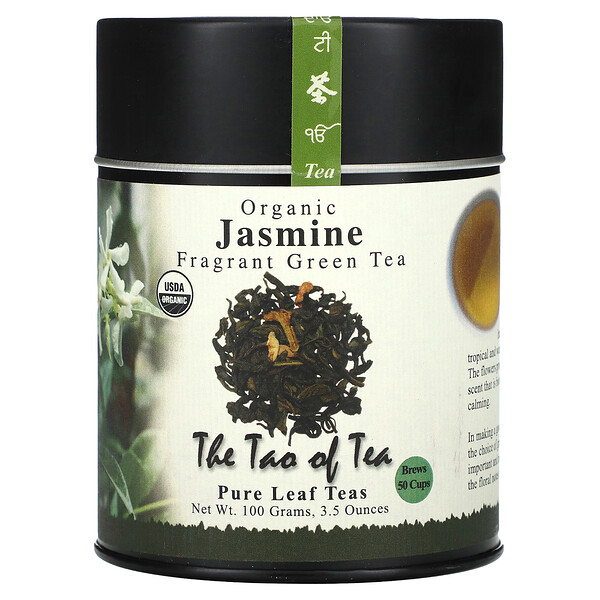 Organic Fragrant Green Tea, Jasmine , 3.5 oz (100 g) The Tao of Tea