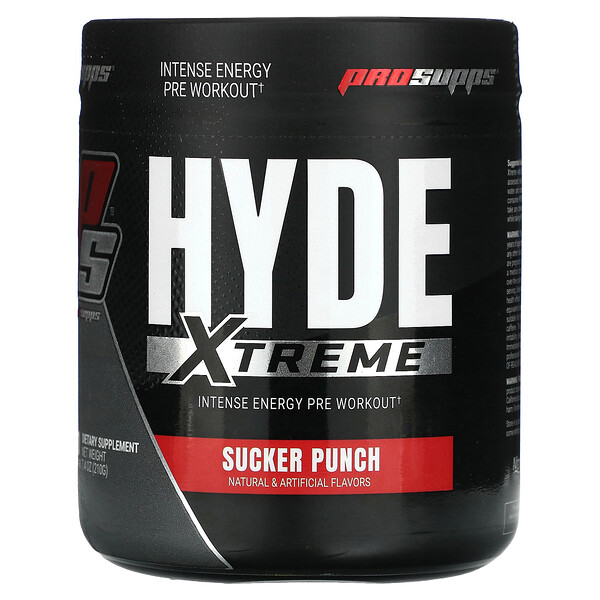 Hyde Xtreme, Intense Energy перед тренировкой, Sucker Punch, 7,4 унции (210 г) ProSupps