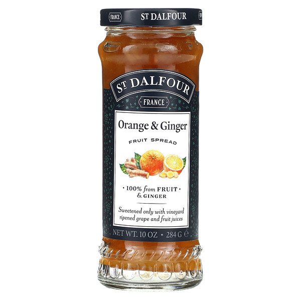 Orange & Ginger, Fruit Spread, 10 oz (284 g) St. Dalfour