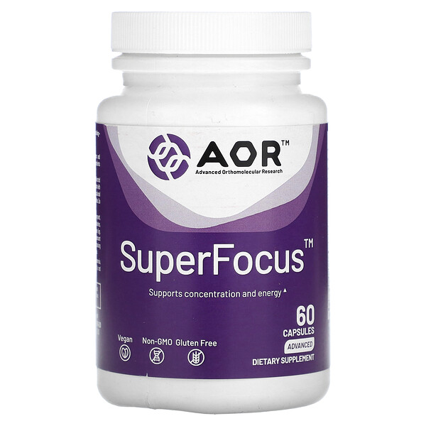 SuperFocus, 60 Capsules (Капсулы) Advanced Orthomolecular Research AOR