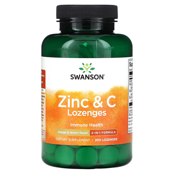 Цинк и Витамин С, леденцы - 200 шт - Swanson Swanson