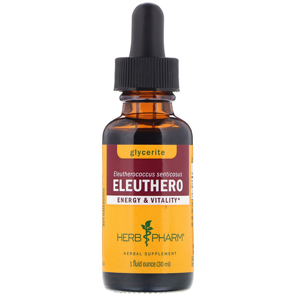 Eleuthero, Glycerite, 1 fl oz (30 ml) Herb Pharm