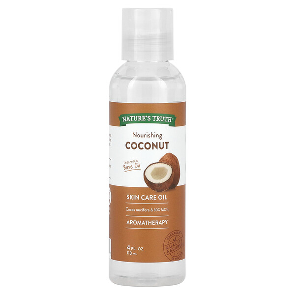 Масло для ухода за кожей, питательное кокосовое, 4 жидких унции (118 мл) Nature's Truth