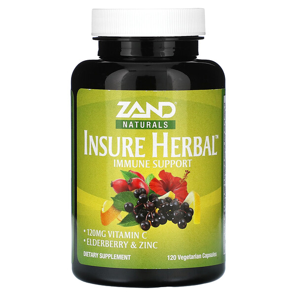 Naturals, Insure Herbal, Immune Support, 120 Vegetarian Capsules (Вегетарианские капсулы) Zand