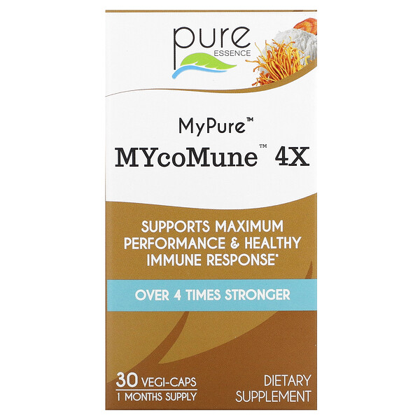 MyPure, MYcoMune 4X, 30 растительных капсул Pure Essence